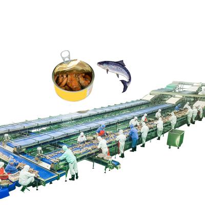 China Turnkey Food Processing Machine Project Fish Cutting Machinery Catfish Tuna Can Machine Production Line for sale