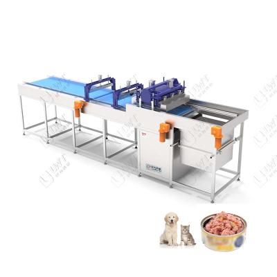 China High Efficiency Dog Food Making Machine Automatic Pet Food Canned Cat Wet Food Canned Dog Food Production Line Machine for sale