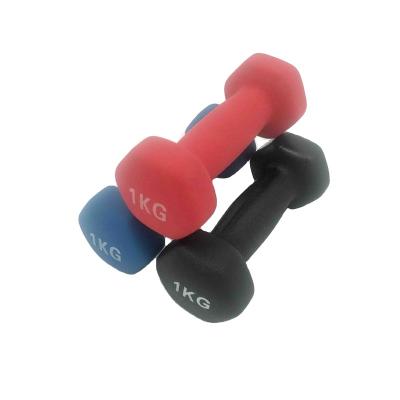 China Hot Selling High Quality 5kg Colored Neoprene Coated Dumbbell 1kg 2kg 3kg 4kg Neoprene Coated Dumbbell Weights for sale