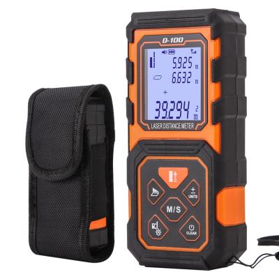 China Best Selling Cheap Laser Distance Meter 100m Handheld Laser Distance Measure 125x55x30mm for sale