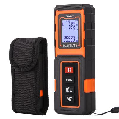 China 40m(131ft) Laser Digital Distance Meter Bubble Level Range Finder Rangefinder Portable Indoor or Outdoor Tape Measure for sale