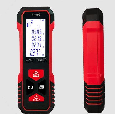 China 60m Handheld Multifunctional Laser Measuring Tool with Soft Leather K-60 120x40x25mm for sale