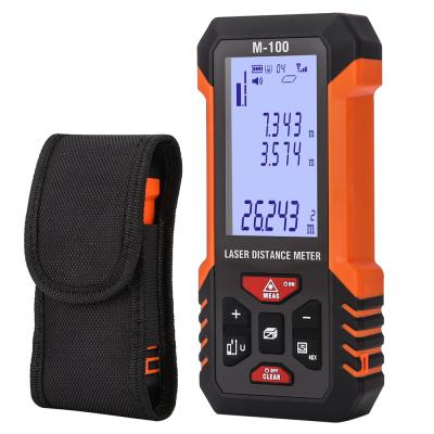 China 100m (328ft) New Digital Indoor or Outdoor Hot Selling Professional Work with Multifunctional Tripop Laser Meter Measure Laser Tape for sale