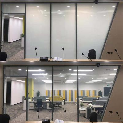 China Self Adhesive Glass Office Building Glass Display PDLC Switchable Electronic Partition Film for sale