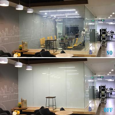 China Yard Yuguang pdlc electric switchable magic glass decorative toughened smart glass for sale