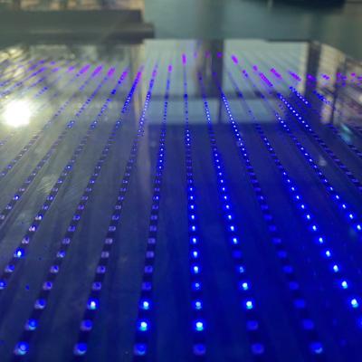 China Factory Price Modern Indoor Glass Transparent Film Display High Brightness LED Panels Led Strip Display Screen for sale