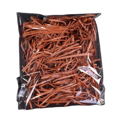 China Wholesale High Quality 50g/bag Orange Glitter Shredded Filler Paper Glitter Shredded Paper For Packaging for sale