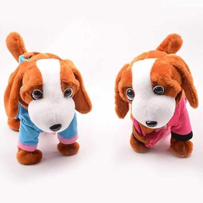 China Kids Gift New Hot Electronic Plush Dog Stuffed Walking Toy With Funny Voice Singing And Talking Cute for sale