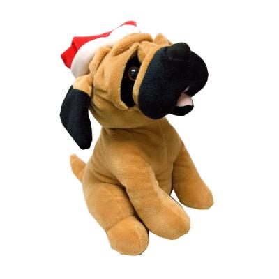 China Christmas Decoration / Newest Customzied 2021 Christmas Gifts Animal Dog Shar Pei Funny Plush Toys Gifts For Xmas Gifts for sale