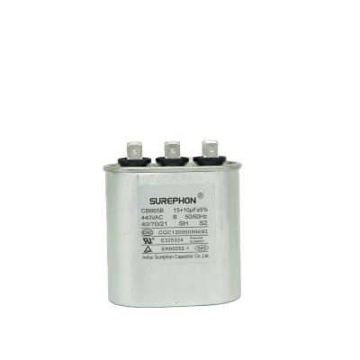 China Safety level: S2 Oval cylinder Refrigeration Parts Cbb65 50uf 450v Air Conditioning Capacitor CBB65B for sale