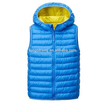 China The popular lightweight kid's breathable down vest for sale