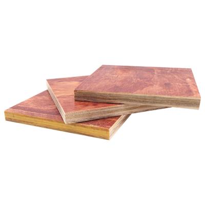 China Modern Waterproof Marine Plywood Formwork 1220x2440mm Glue E1 Construction Site Membrane Red Red Board for sale