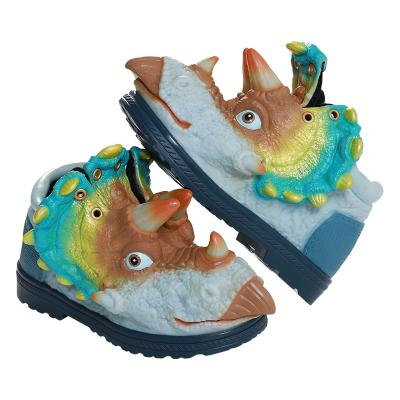 China Kids Flat High Quality Cartoon Animal Dinosaur Shoes Kids Rubber Rain Boots for sale