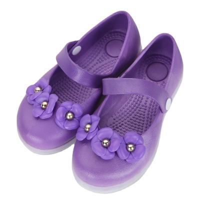 China Round Hot Sale Cheap Custom Non Slip PVC Wear Resistant Best Girl Led Kids Shoes for sale