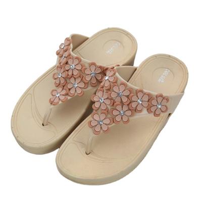 China OEM Service Wear Resistant Soft Multiple Design Soft PVC Multi-Service OEM Fashion Trend Color Bedroom Flip Flops Flip Flops Slippers Women for sale