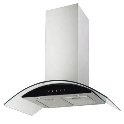 China Hotel 900mm Length Wall Mounted T-shape Kitchen Chimney Hood Range Hood YF-37 / Stainless Steel for sale