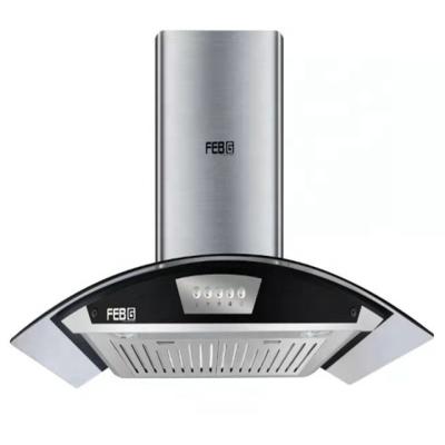 China Hotel Popular Black Glass Sensor Range Touch Control Led Hood for sale