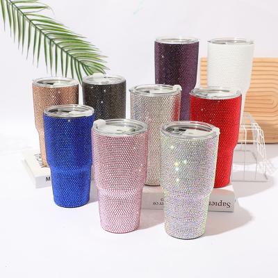 China Automotive Luxury Double Wall Stainless Steel Vacuum Water Beer Coffee Mug Sublimation White Tumbler Ice Bully Cup for sale