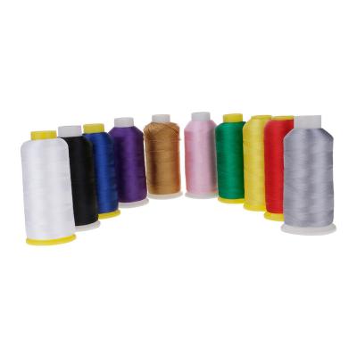 China Abrasion-Resistant Polyester Embroidery Thread 120D/2 Multi Color Sewing Machine Line Roll 1000M for sale