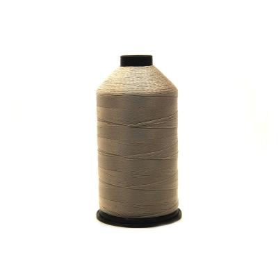 China Waterproof bonded nylon sewing thread 1500 yard size T70#69 color black works with all embroidery machines leather bag shoes for sale