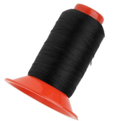 China High Tenacity 500 Meters Black Superstrong Upholstery Thread Bonded Nylon Sewing Spool for sale