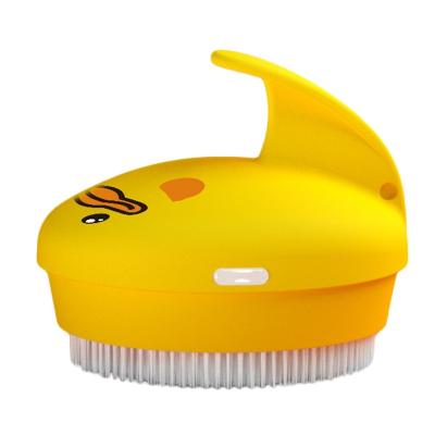 China Sand Playing Tool Children's Bath Brush Artifact Massage Brush Baby Hair Shampoo Household Silicone Soft Bath Brush for sale