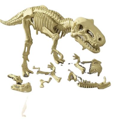 China Wholesale Assemble Handmade Dinosaur Fossil Plastic Toys Diy Archaeological Blind Box For Kids Toys 23.5*14.5*4cm for sale