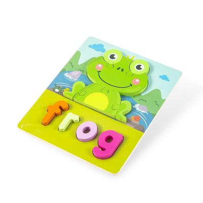 China DIY TOY Wholesale Price Custom Wooden 3D Puzzle Game Traffic Knowledge Puzzle Board Children Early Education Toy for sale