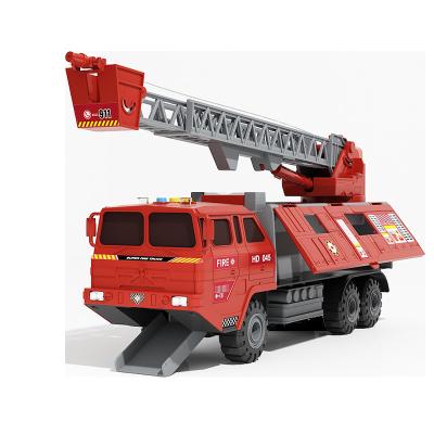 China Ride on Toy Car Big Jet Toy Multi Function Container Water Jet Boy Children's Puzzle Fire Engineering Truck Set for sale