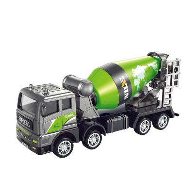 China Ride On Toy Inertia Simulation Alloy Locomotive Engineering Truck Excavator Mixer Truck Tanker Truck Kids Toys For Boys for sale