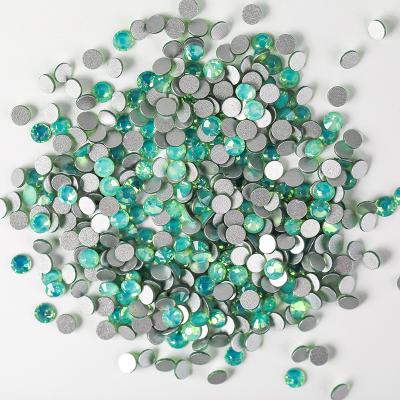 China Bags ways nail charms SS6 round rinestone Crystal Rhinestones hotfix nail Pacific Light Pink Opal Flat Back 1440 pieces no for sale