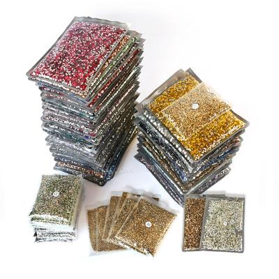 China Wholesale Bulk ss3-ss20 14400pcs Flat Back Flat Back Crystal Rhinestones Not Hot Fix Rhinestones Rhinestones Sparkles Stone For 3D Nail Garment for sale