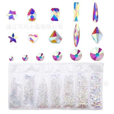 China Best Selling High Quality Fake Stone Nail Flatback Diamond Finger Decorationr Glass DIY Round Nail Art Professional Beauty for sale