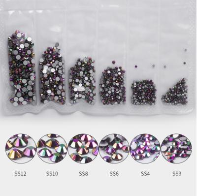 China Hot Sale Wholesale Mixed Nail Art Decoration Crystal Nail Crystal Rhinestone For 3D Nail Art Sizes Beauty Professional Ways for sale