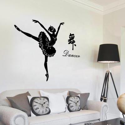 China WALL STICKER SK9196 Creativity Wall Decal DIY Modern Home Decorative Dancer Ballet Wall Stickers for sale