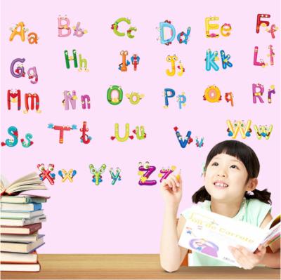 China No Other Residue Children AY6074 Room Kindergarten Background Children Learning Alphabet Sticker for sale