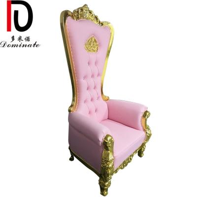 China Adjustable (Height) Wedding Chair Design Newlywed Chair Luxury Hotel Furniture King Throne Chair for sale