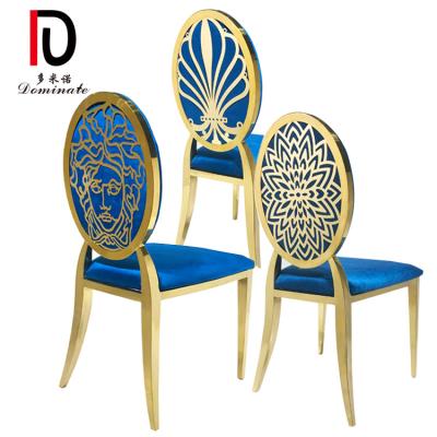 China Be stackable hotel furniture hot sale modern /durable /strong ect gold luxury restaurant wedding chairs for sale