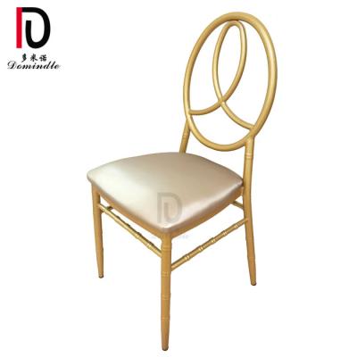 China Modern Cheap Price Single Gold Iron Rim Phoenix Wedding Chair For Event Rentals for sale