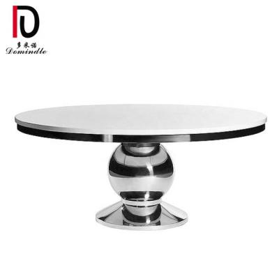 China (Height)Adjustable Hotel Dining Lobby Room Reception Guests Round Table Black Glass Wedding for sale