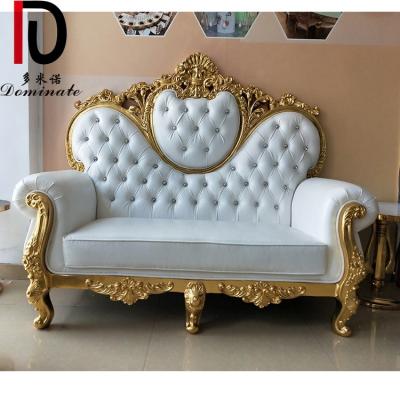 China Cheapest Royal Throne Chair King Queen Newlywed Solid Wood Rental Chair For Wedding Bridal King White Throne Chair for sale