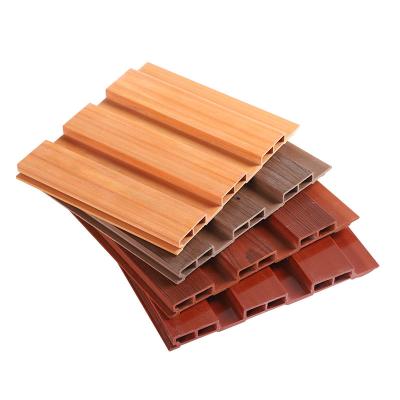 China China factory supply PVC wpc wall panel cladding decorative wpc wall panel environment friendly panel cladding direct for sale