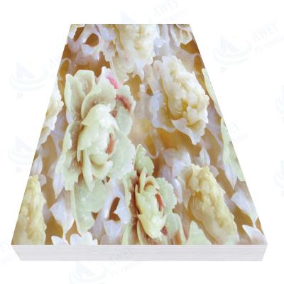 China Eco-friendly PVC Marble Sheet 1220*2440*3mm UV Marble Sheet Used For Wall Decoration In Middle East for sale