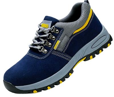 China Anti Slip Steel Toe Cap Men Work Safety Shoes Suede Leather Anti Slip Resistant Protective Shoes Piercing Steel Safety Shoes for sale