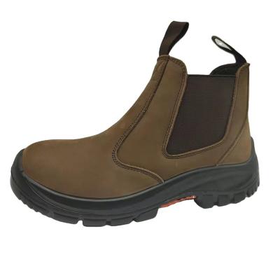 China VOKEA Factory Supply Anti Slip Hot Selling Safety Boots Anti Static Construction Work Shoes Genuine Leather Safety Shoes for sale