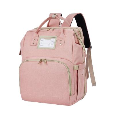 China With Amazon USB Large Capacity Multi-pocket Mom Bag Backpack Hot Selling Solid Waterproof for sale