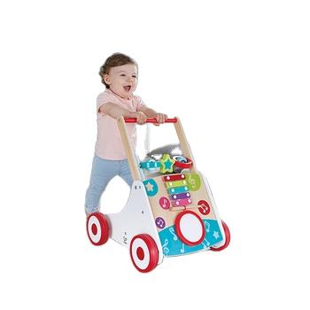 China Multifunctional Wooden Baby Walkers RTS Plastic Cotton With Protective Gear Walker for sale