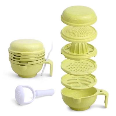 China 360 Degree Balance Multifunctional Baby Food Juicing Bowl Rotating Grinding Baby Food Processor for sale