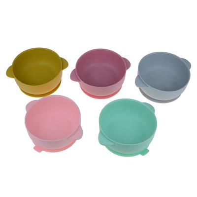 China Popular BPA Free Silicone Baby Bowl with Super Suction for Babies Kids Toddlers Baby Silicone Bowl for sale