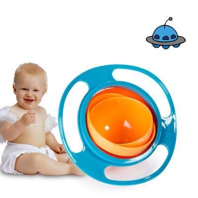 China BPA Free Factory Wholesale Hot Sale Children Preemption Bowl 360 Degree Rotating Balance Bowl Baby Bowl for sale